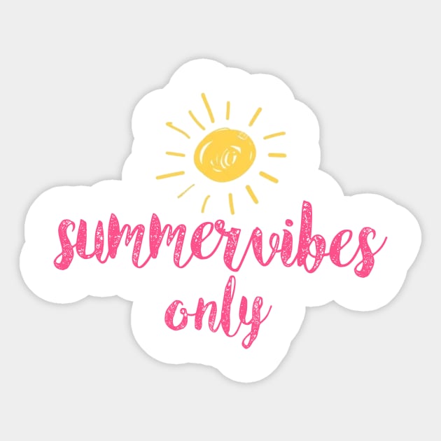 summer vibes only Sticker by cloud